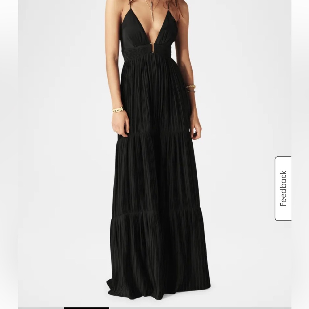 BARELY WORN ba&sh Black Maxi Dress, Size S